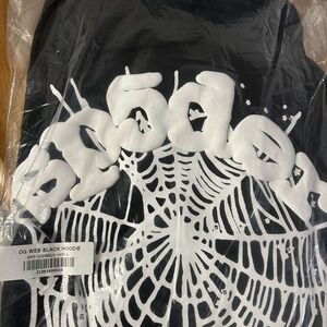 Spider Web Black Hoodie Costume